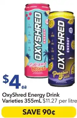 Ritchies OxyShred Energy Drink offer
