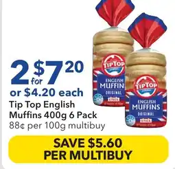 Ritchies Tip Top English Muffins offer