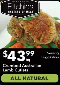 Ritchies Crumbed Australian Lamb Cutlets offer