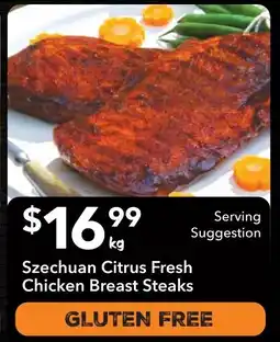 Ritchies Szechuan Citrus Fresh Chicken Breast Steaks offer