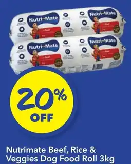 Ritchies Nutrimate Beef, Rice & Veggies Dog Food Roll offer