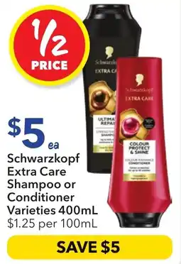 Ritchies Schwarzkopf Extra Care Shampoo or Conditioner offer