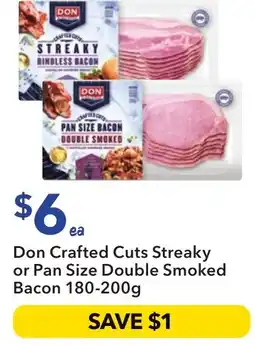 Ritchies Don Crafted Cuts Streaky or Pan Size Double Smoked Bacon offer