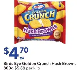 Ritchies Birds Eye Golden Crunch Hash Browns offer