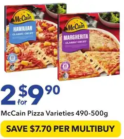 Ritchies McCain Pizza Varieties offer