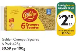 Foodworks Golden Crumpet Squares offer