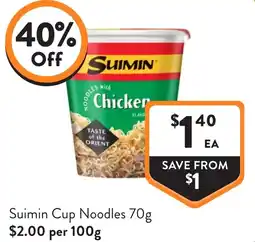 Foodworks Suimin Cup Noodles offer