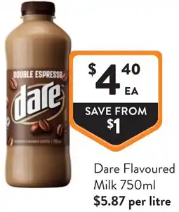 Foodworks Dare Flavoured Milk offer
