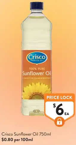Foodworks Crisco Sunflower Oil offer