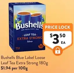 Foodworks Bushells Blue Label Loose Leaf Tea Extra Strong offer