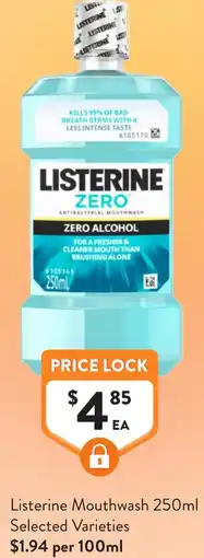 Foodworks Listerine Mouthwash offer