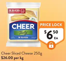 Foodworks Cheer Sliced Cheese offer