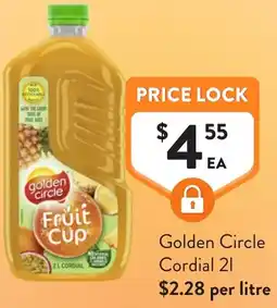 Foodworks Golden Circle Cordial offer