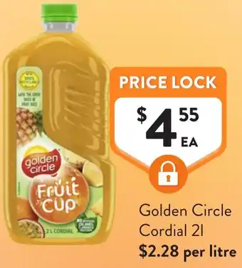 Foodworks Golden Circle Cordial offer