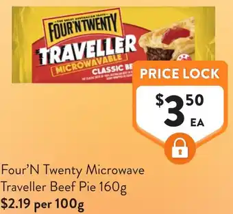 Foodworks Four'N Twenty Microwave Traveller Beef Pie offer