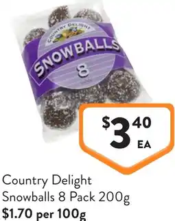 Foodworks Country Delight Snowballs offer