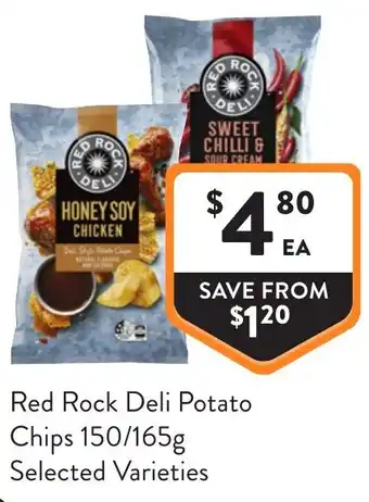 Foodworks Red Rock Deli Potato Chips offer