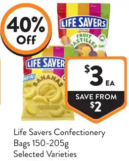 Foodworks Life Savers Confectionery Bags offer