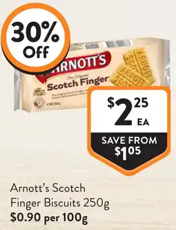 Foodworks Arnott's Scotch Finger Biscuits offer