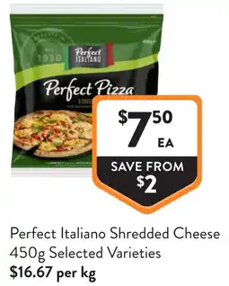 Foodworks Perfect Italiano Shredded Cheese offer