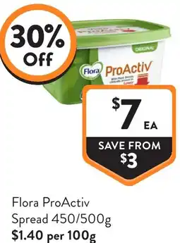 Foodworks Flora ProActiv Spread offer