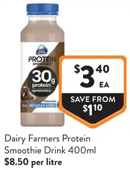 Foodworks Dairy Farmers Protein Smoothie Drink offer