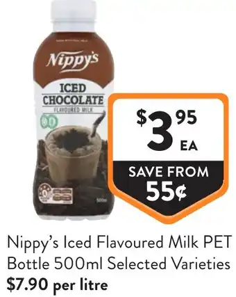 Foodworks Nippy's Iced Flavoured Milk PET Bottle offer