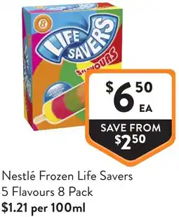 Foodworks Nestlé Frozen Life Savers offer