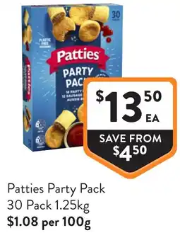 Foodworks Patties Party Pack offer