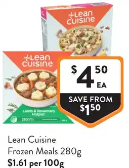 Foodworks Lean Cuisine Frozen Meals offer