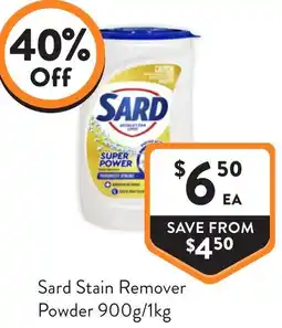 Foodworks Sard Stain Remover Powder offer
