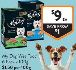 Foodworks My Dog Wet Food offer