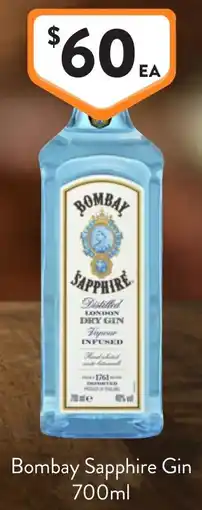 Foodworks Bombay Sapphire Gin offer