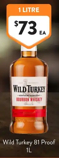 Foodworks Wild Turkey 81 Proof offer