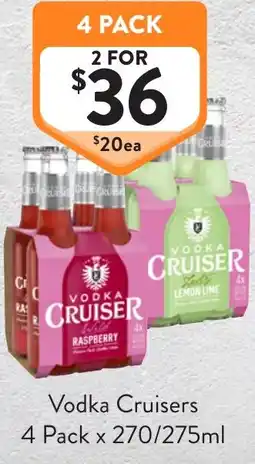 Foodworks Vodka Cruisers offer