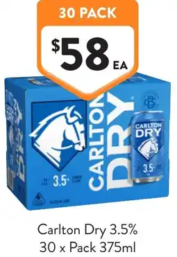 Foodworks Carlton Dry 3.5% offer