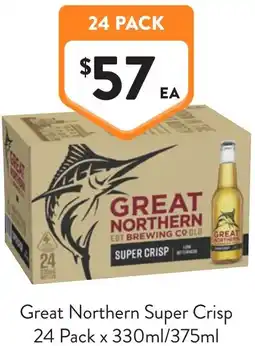 Foodworks Great Northern Super Crisp offer