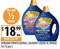 Supabarn Dynamo professional laundry liquid offer