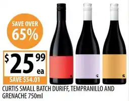 Supabarn Curtis small batch duriff, tempranillo and grenache offer