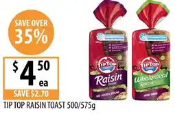 Supabarn Tip top raisin toast offer