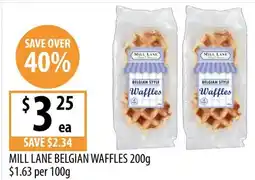 Supabarn Mill lane belgian waffles offer