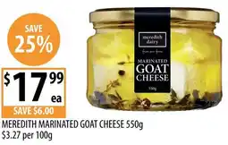 Supabarn Meredith marinated goat cheese offer