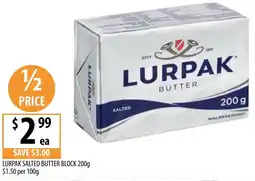 Supabarn Lurpak salted butter block offer