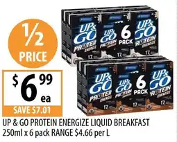 Supabarn UP & GO PROTEIN ENERGIZE LIQUID BREAKFAST offer