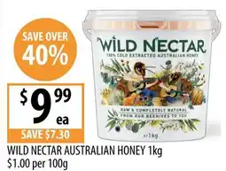 Supabarn WILD NECTAR AUSTRALIAN HONEY offer