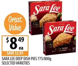 Supabarn Sara lee deep dish pies offer