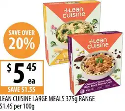 Supabarn LEAN CUISINE LARGE MEALS offer