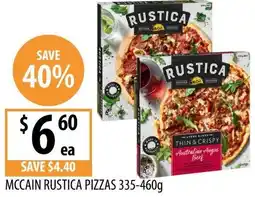 Supabarn Mccain rustica pizzas offer