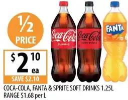 Supabarn Coca-cola, fanta & sprite soft drinks offer