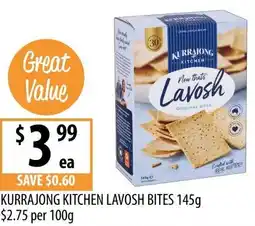 Supabarn Kurrajong kitchen lavosh bites offer